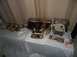 Buffet de frios e quentes (rechaud de inox)