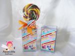 Porta Caneta acrílico 11,5 cm x 7 cm+ pirulito - 10,00