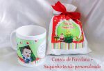 Caneca porcelana 40,00 no saquinho pers