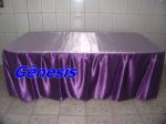Mesa 2 metros com toalha roxo com lílas 101