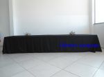 Mesa 4 metros com toalha preta 114