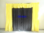 Cortina amarelo ouro com preto 127