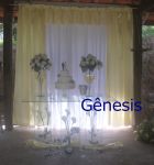 Decoração c/ mesa de vidro
branco c/ amarelo claro B 7