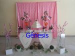 Decoração branco c/ rosa B9