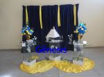 Decoração c/ mesa vidro
azul marinho c/ amarelo ouro B11