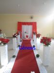 Decoração branco c/ vermelho B25