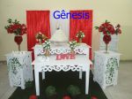 Decoração casamento branco c/ vermelho B1