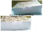 Caixa em MDF, tamanho personalizado pela cliente, em dècoupage, para madrinhas do casamento. Feito sob medida!