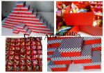 Caixa em MDF, 10x10cm, decorada em dècoupage. Tema: fórmula 1.