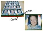 Caixa em MDF, 10x10cm, decorada em dècoupage com foto.