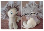 Leão em biscuit, para festa safari.