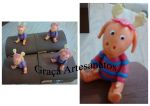 Baú em mdf, 11x9x13cm, decorado com biscuit. Backyardigans.