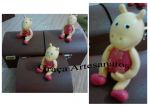 Baú em mdf, 11x9x13cm, decorado com biscuit. Backyardigans.