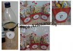 Lembrancinha de casamento para quarto de hotel dos convidados. Garrafa para o corte da gravata.