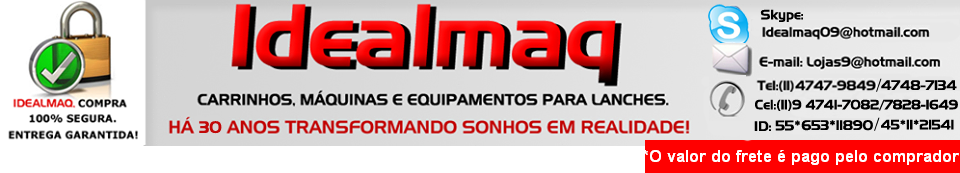 Carrinho,kit,Máquina de Cachorro quente,Lanches,Pastel,Pipoca,Batata Frita,Churros,Açaí,Churrasco