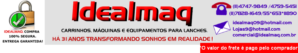 Carrinho,kit,Máquina de Cachorro quente,Lanches,Pastel,Pipoca,Batata Frita,Churros,Açaí,Churrasco