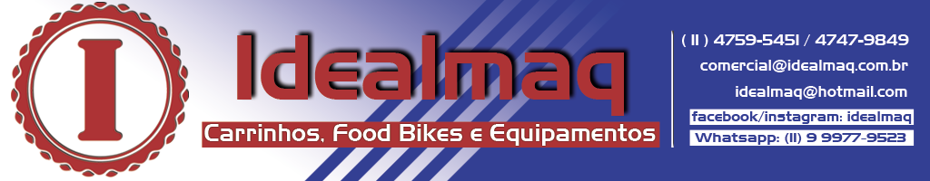 Carrinhos Gourmet, Food Bike e Equipamentos