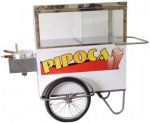 Carrinho de pipoca gourmet (Cod. CP01: R$ 2.350,00 - em 12 X sem juros (Ou R$ 1.850,00 em 2 X sem juros)
*rodas de ar, armário interno, panela, vitrine.