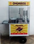 MÁQUINA DE CHURROS COMPLETA, PROFISSIONAL - (cod. mcp)- R$ 3.350,00 - *PROMOÇÃO RELÂMPAGO R$ 2.720,00 + curso de churros (medidas: 120cm c/ balcão x 50cm)