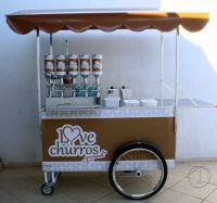 Carrinho Gourmet para churros e churritos - Love Churros