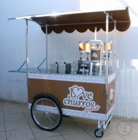 Carrinho Gourmet para churros e churritos - Love Churros