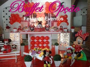 DEC MINIE VERMELHA BUFFET OPÇÃ DEC MINIE VERMELHA BUFFET OPÇÃ