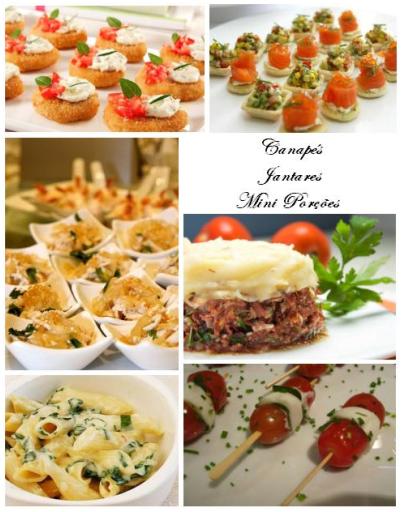 buffet op&ccedil;&atilde;o jantares, canap&eacute;s