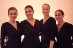 EQUIPE: DA ESQ PARA A DIR. WALKIRIA TORQUATO, VANESSA AMORIM, CHRISTIANI REIS E FABIOLA RAMOS - NO CASAMENTO DE CARLA LEONARDO - PORTO FINO