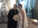 Jonas com a noiva Andréia