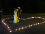 Assessoria tambem sabe montar corao de velas ...rs