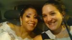 Selfie com a noiva no carro