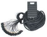Multicabo projecta brasil com 36 vias balanceadas, 40 metros mais splinter com 08 mts 36 vias balanceados ambas as pontas com Plugs XLR
