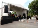 Show Profissional Palco 10x10 Sistema de Som Line Aero e Painel de Leds e Luzes de Palco