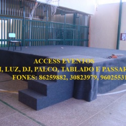 Palco pra escola e quadras cobertas