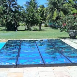 Tablado de vidro para piscina 1 Linha