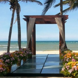 Tablado de Vidro casamentos praia