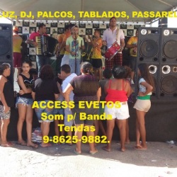 Palco + som + coberta