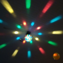 Globo Colorido colocado no TETO