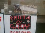 Barraca de espeto de frutas
