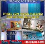 Painel em tecido plissado