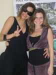 Roberta Cid com a cantora Gilmel�ndia