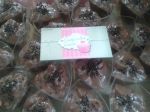 Verrines com musse de chocolate.