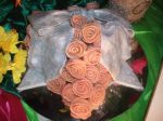 Doce mini rosas, doce para centro de mesa de doces