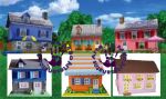 Cenrio Mesa Principal
(Acima imagem original casa dos backyardigans, abaixo rplicas de EVA)