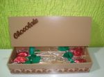 Caixa em mdf com chocolates