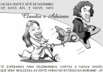 Convite com caricatura