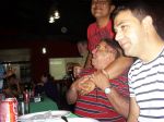  Em p Marcio, sentado aniversariante da noite Valdemar,ao lado Clodoaldo  