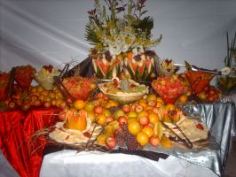 Mesa de frutas para evento em So Bernardo do Campo.