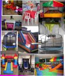 Mini park, cama el�stica, pula pula, area baby, basquet eletronico, piscina de bola, mesas e cadeiras toalhas, mesas e cadeiras infantis, oficina de arte, Som, barraquinha de lanches.