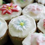 Muffins de flores diveras